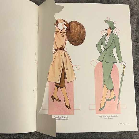 Vtg 1995 Christian Dior and Eighties Fashion Design Paper Doll Books Tom Tierney - Picture 4 of 9